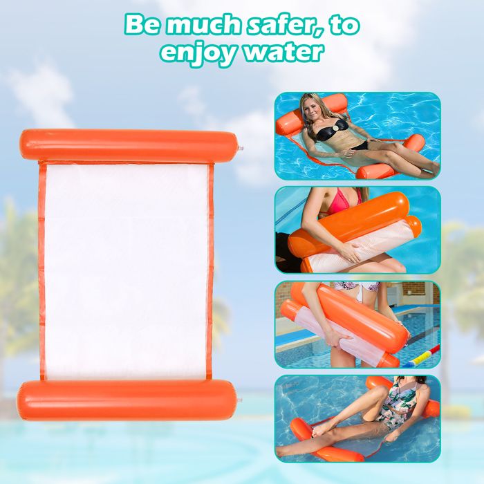 Lit Flottant Piscine Natation,Fauteuil Gonflable de Piscine,Flottantes