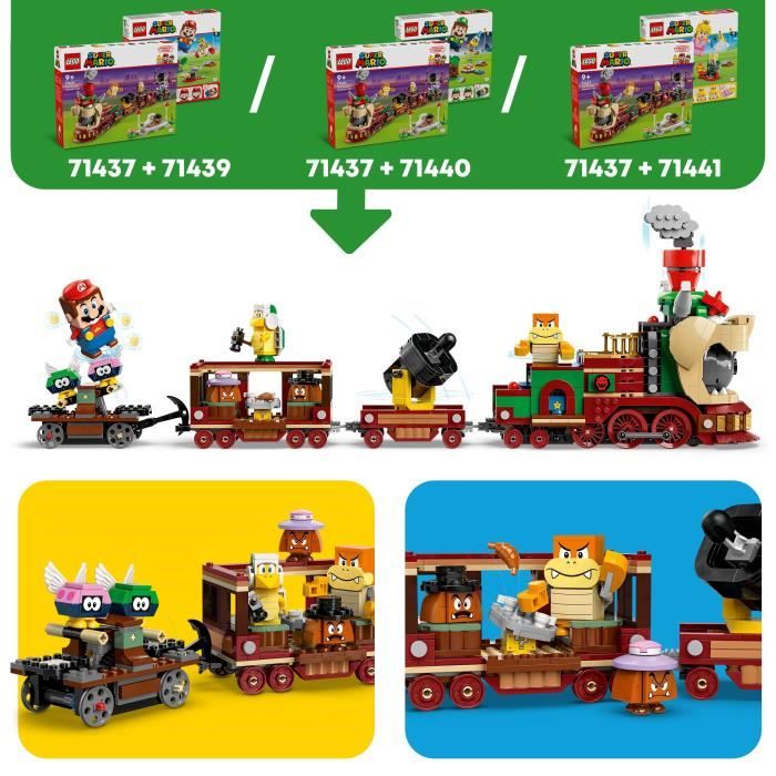 LEGO® Super Mario 71437 Train Bowser Express - Jouet avec des ...