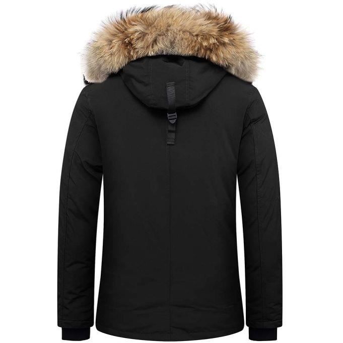 Parka Helvetica ONTARIO MEN RACCOON EDITION Noir Cdiscount Pr t