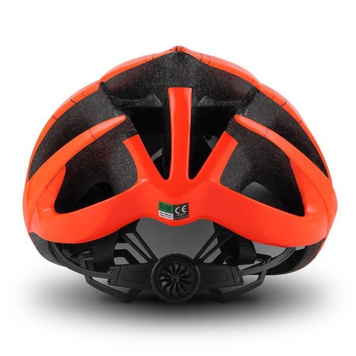 Casque de velo adulte unisexe ultralight Cairbull 55 61 cm avec pare soleil Orange Cdiscount Sport