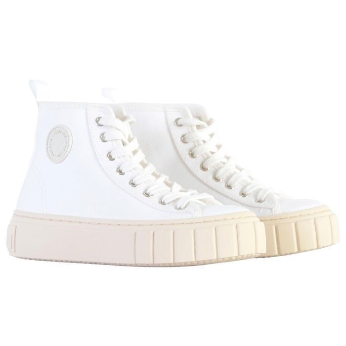 Basket montante toile femme best sale