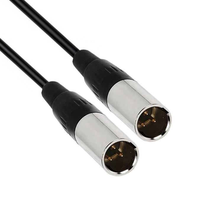 Câble Adaptateur 3,5mm Vers Mini XLR 3 Broches Mâle - 1M - TRS Vers Mini XLR Professionnel