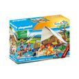 PLAYMOBIL - Family Fun Famille de campeurs - Figurine miniature - Camping en famille-3
