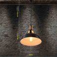 STOEX® Metal Retro Suspensions Luminaire Industriel Style Plafonnier Lustre Noir Plafond Luminaire-3