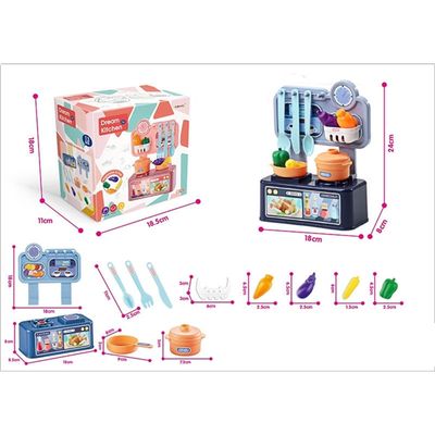 GOPLUS - Ensemble Jeu de Cuisine pour Enfants 3 Ans+ avec Distributeur