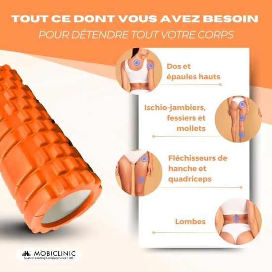 Rouleau De Massage URBNFit Muscle Roller Plus - Orange - Neuf (boîte Abîmée)