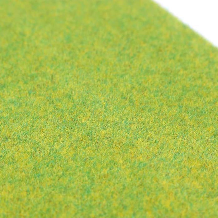Tapis D'herbe Jaune Pour Modélisme – 5 Pièces De 20x30 Cm – Nylon Floqué – Train, Diorama, Déco Miniature