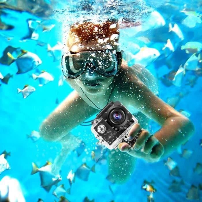 TD® Mini caméra de sport sous-marine sports de plein air plongée à  dégagement rapide montée sur tête DV forte autonomie de la batter -  Cdiscount Appareil Photo
