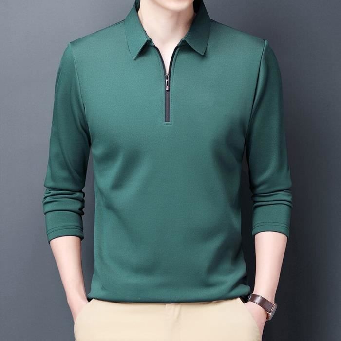 Polo homme avec fermeture eclair best sale