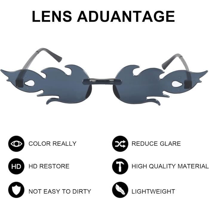 Lunette en discount forme de flamme