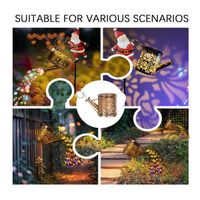 Lampe Solaire Extérieur Lampes Solaires Jardin Décoration De Noël