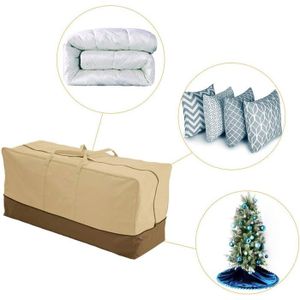 Gecheer Sac De Rangement Pour Coussins De Jardin Noir 150x75x75 Cm PE