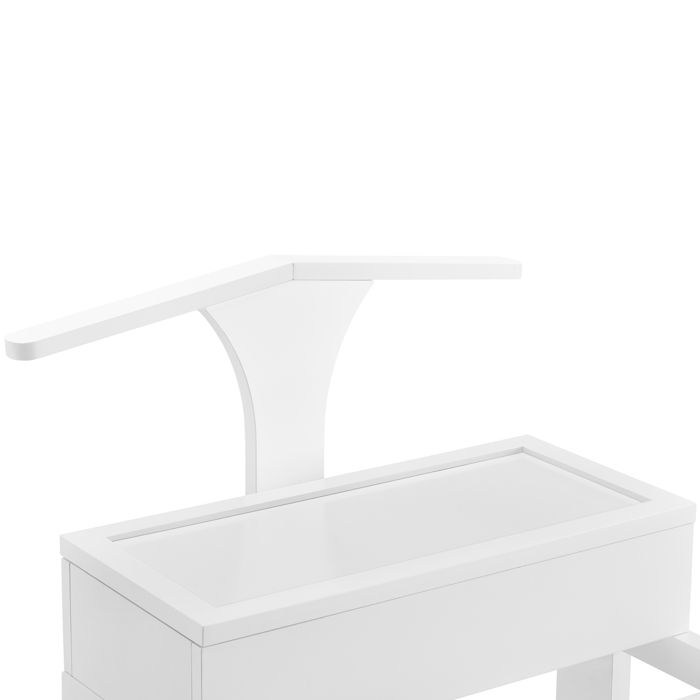 Valet De Chambre En Bois Paris Prix - 102 Cm - Blanc - Neuf