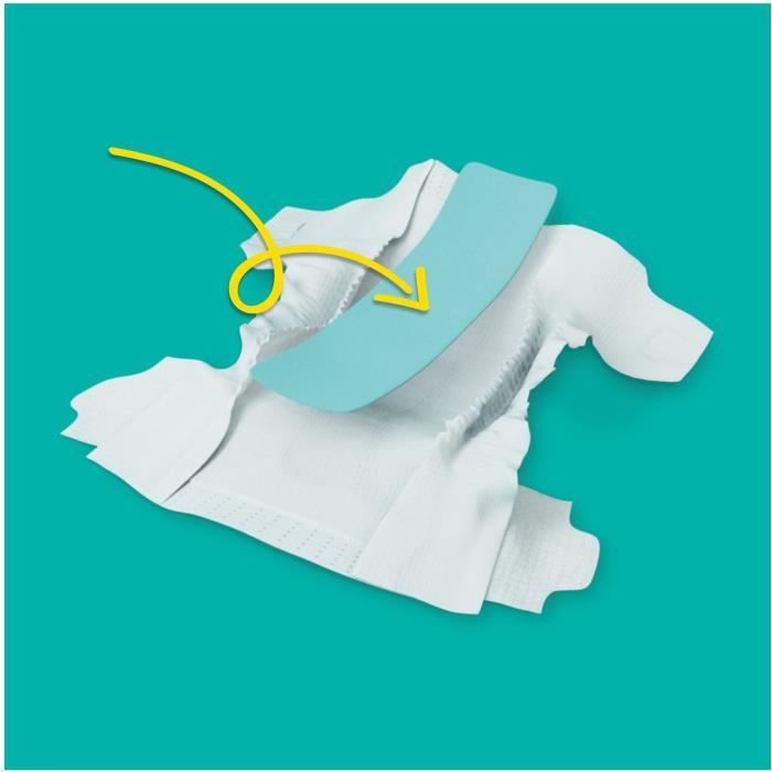 PAMPERS Baby-dry couche taille 3 ( 6-10kg ) 104 couches pas cher