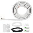 Kit de Raccordement Frigorifique - DUOKU - Mini-split - Tuyaux Cuivre 6,4 mm et 9,5 mm - 15,2 m - Isolé