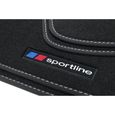 Voiture Universel Tapis De Sol-Noir avec bordure bleue pour FORD FOCUS FIESTA MONDEO KA