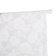 Tringle à Vitrage GARDINIA Press&Go - Sans Perçage - Extensible 30-50cm - Blanc - Pour Rideaux Café