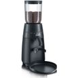 Moulin à café électrique GRAEF CM702 - Noir - Broyage lent - 24 niveaux de mouture - Brosse de nettoyage incluse-0