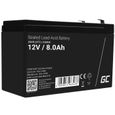 GreenCell®  Rechargeable Batterie AGM 12V 8Ah accumulateur au Gel Plomb Cycles sans Entretien VRLA Battery étanche Résistantes-0