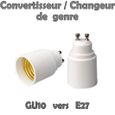 Convervisseur / Changeur de genre GU10 vers E27-0