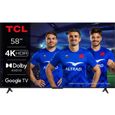 TCL 58P631 - TV LED UHD 4K - 58" (147 cm) - HDR (HDR10, HDR HLG) - Google TV - 3 X HDMI 2.1-0