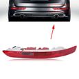 Feu antibrouillard arrière arrière droite arrière pare-chocs inférieur rouge pour Audi Q5 2006-2016-0
