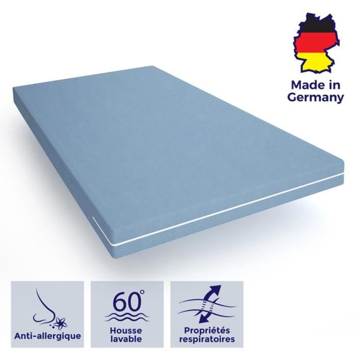 Matelas 70x140 Matelas Mousse Confort Pour Lit Bebe Matelas 70 X 140 Ferme Mi Ferme Matelas Hypoallergenique Housse Lavable Achat Vente Matelas Cdiscount