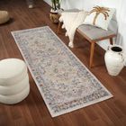 LIVABLISS SURYA Tapis de Couloir à Poils Courts Doux Vintage Oriental JADE 80x220cm Multicolore/Gris