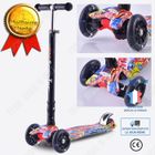 INNOVTEC TD® Scooter trottinette enfant lumineux vélo moto conduire 3 roues silencieux multicouleurs apprentissage solide pliable réglable