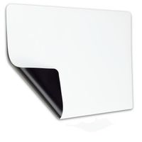 INF Tableau blanc magnétique A3 pour réfrigérateur Blanc  
