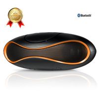 LCC® Enceinte portable Bluetooth Sans Fil Haut-parleurs stéréo Audio avec Microphone pour iPhone iPad Samsung Galaxy...- Orange