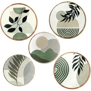Cadre Rond Ajouré Bois Feuillage Graine Créative Ø 40 Cm – Idéal Pour DIY Et Déco Nature
