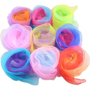 Wonwood 20 Foulards De Jonglage 60x60 Cm – Couleurs Vives, En Tissu Doux, Pour Danse Et Magie