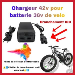 CHARGEUR DE BATTERIE Chargeur vélo électrique 42v avec branchement spéc
