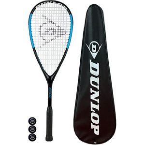 HOUSSE SQUASH dunlop hypermax raquette de squash avec housse de protection et 3 balles de squash