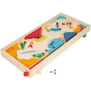 JEU SOCIÉTÉ - PLATEAU Flipper en bois rétro Jeux de société enfant - Jan