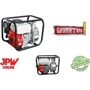 POMPE ARROSAGE Motopompe thermique JPWonline - Pompe à eau 163cc 