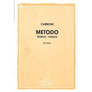 PARTITION Carbone: Metodo Teorico-Pratico per Basso, de Enrique Carbone - Recueil pour Guitare basse en Italien édité par Carisch référencé…