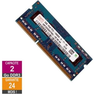 Hynix Barrette Mémoire 4Go RAM DDR3 Hynix HMT451U6AFR8A-PB DIMM PC3L-12800U 