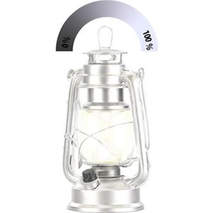 LAMPE A POSER Lampe-tempête LED à piles à intensité variable 200 lm / 3W / 8000K  - Argent