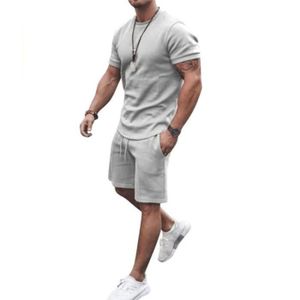 Ensemble Survêtement Été Homme SVOSVA – T-Shirt + Short Imprimé 3D Weed – Look Streetwear Décontracté – Respirant & Confortable