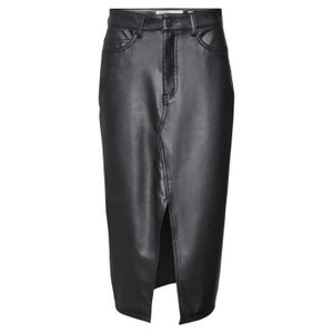 Jupe femme noire simili cuir Cdiscount
