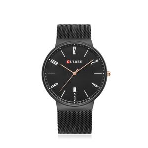 MONTRE OHP Montre Homme Quartz Noir Sport Acier Inoxydabl