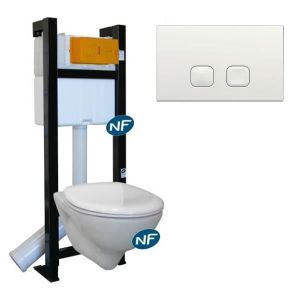 WC - TOILETTES Regiplast Pack WC suspendu RegiUp + abattant + pla