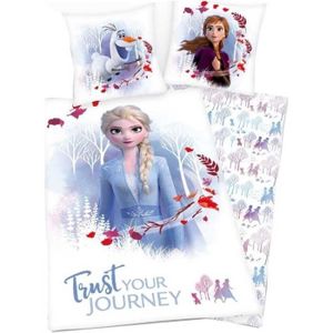 HOUSSE DE COUETTE ET TAIES REINE DES NEIGES-FROZEN-HOUSSE DE COUETTE-PARURE D