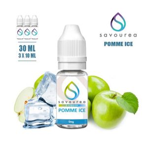 LIQUIDE E-liquide SAVOUREA 30ML saveur POMME ICE avec 12MG