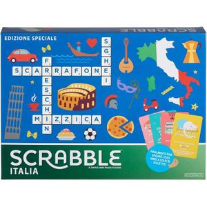 JEU SOCIÉTÉ - PLATEAU Mattel Games - SCRABBLE Italie - Edition Spéciale 