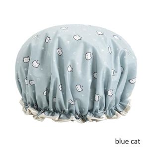 BONNET DE DOUCHE BONNET DE DOUCHE,blue cat--Bonnet de douche épais 
