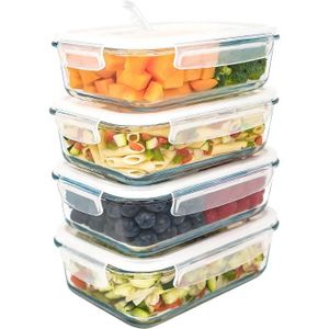 20pcs. Set Tupperware en verre couvercle vert conteneur pour aliments boites  avec couvercle en couleur - pour micro-onde - Cdiscount Maison