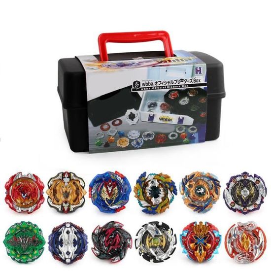 ANIUXIAOGE Burst Turbo Gyros Top 12 Toupies 2 Lanceurs Jouet Gyrosc Burst Metal Fusion Gyroscope De Combat Jeu De Comba Am